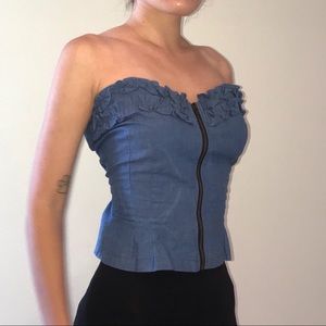 Chambray Bustier